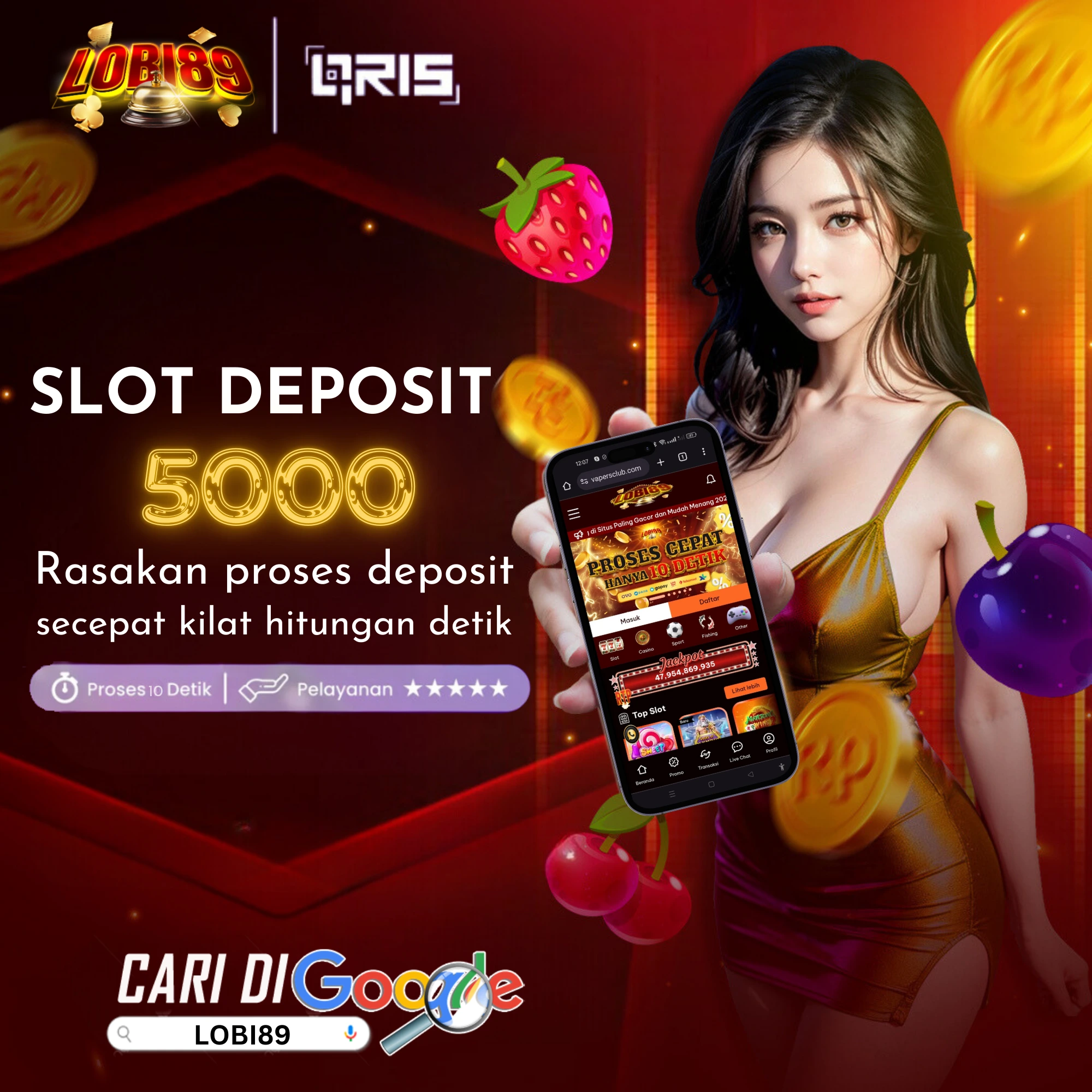 LOBI89 | Situs Slot Deposit 5000 dengan RTP Live Gacor Maxwin Terbaik Hari Ini